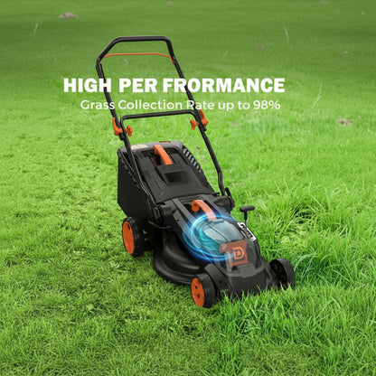 40V 19" Cordless Lawn Mower, Brushless Push Lawn Mower