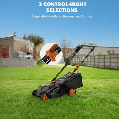 40V 19" Cordless Lawn Mower, Brushless Push Lawn Mower