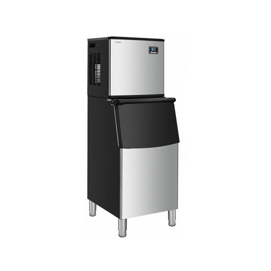 353lbs/24H Commercial Ice Maker with 198lbs Bin