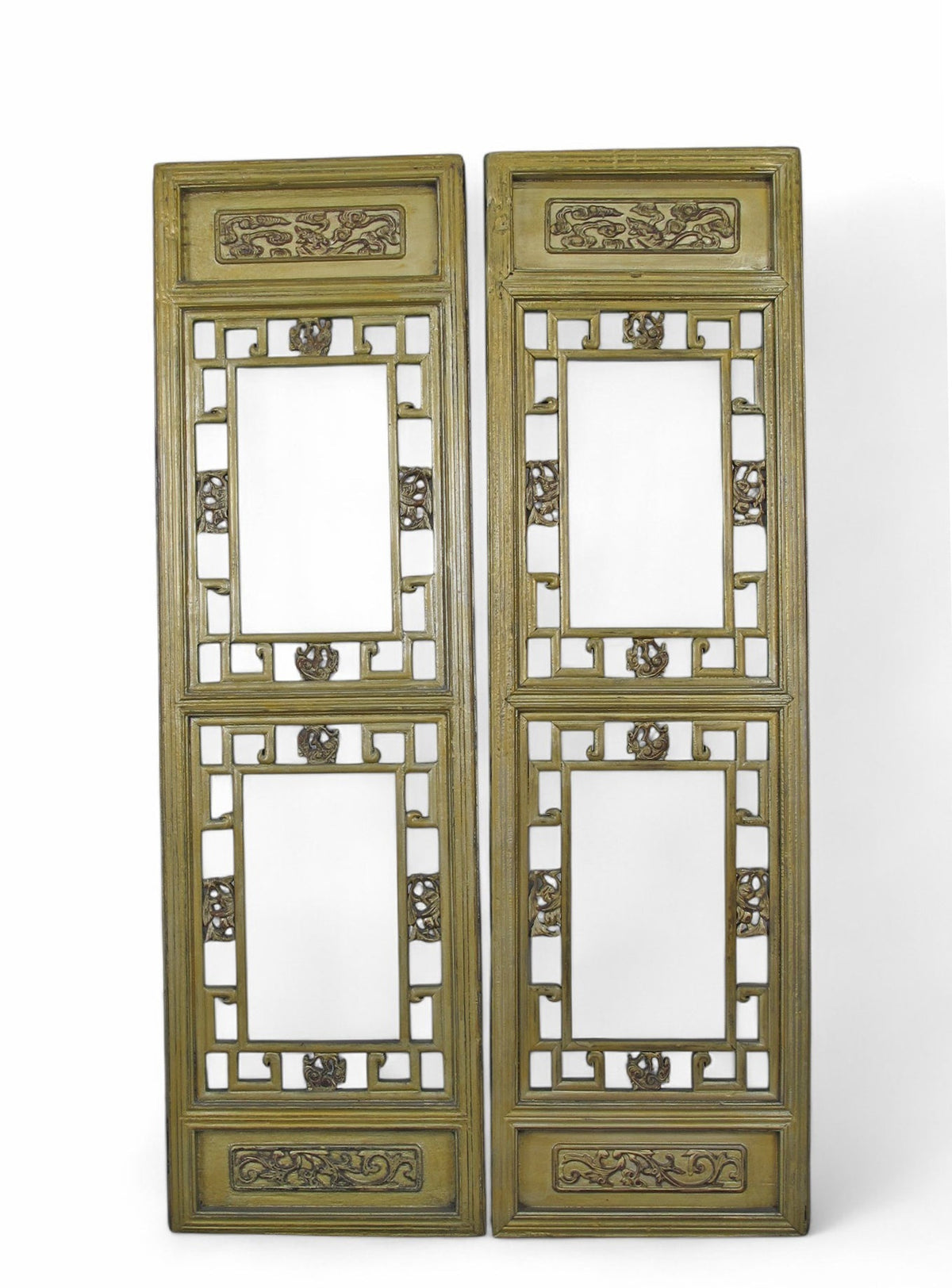 Pair Antique Gilded  Screen Panels